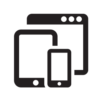 Tablet Desktop en mobiel icoon