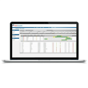 Fleet complete dienstenberekening op laptop